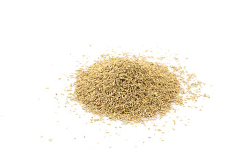 Rosemary spice herb closeup on white