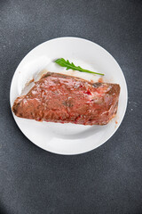 raw duck meat breast poultry meat ready to cook meal food snack on the table copy space food background rustic top view