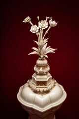 Fototapeta premium Ivory floral statue in Florence