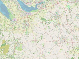 Cheshire West and Chester, England - Great Britain. OSM. No legend