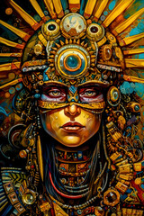 Obraz premium Neo Surreale Pop Art Abstrakt Digital Art Generative AI Wandbild Hintergrund Cover Magazin Ausstellung Kunst Differenziert