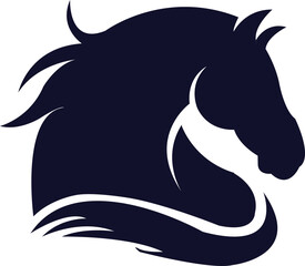 Horse Head Logo Vector Template Illustration Design. Mascot Horse Logo design Horse  sport logo