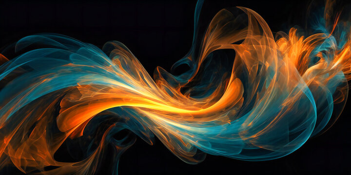 abstract blue and orange swirls wallpaper 5k 1080p ultra high definition desktop background