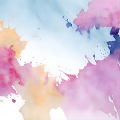 watercolor abstract multicolor background, generative AI
