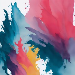 watercolor abstract multicolor background, generative AI