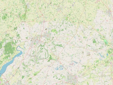 Cotswold, England - Great Britain. OSM. No legend