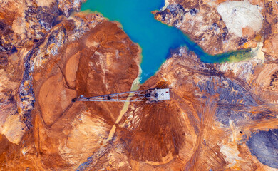 Giant of the Earth: An Enormous Excavator Extracting Titanium Ore