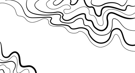 Background for the banner. Elegant flowing lines on white background. Vector.