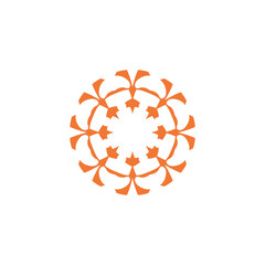 Anatolian Culture Motif Colorful Abstract Carpet and Rug Pattern Logo Turkish Design Template Vector a27