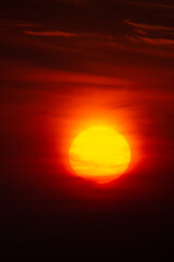 Capturing the Sunset: Beautiful Orange Skies and Bright Sun