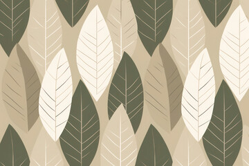 seamless background with leaves