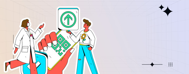 Medical Characters Anti-epidemic Flat Vector Concept Operation Hand Drawn Illustration
