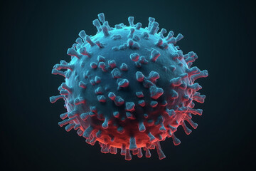 Virus cells, corona virus cells concept Hepatitis viruses, influenza virus H1N1, Flu, cell infect organism, Generative AI