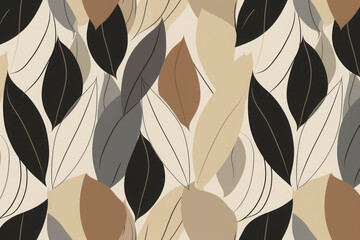 seamless pattern with leaves