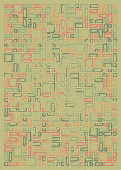 Offset Quads generative art background art illustration