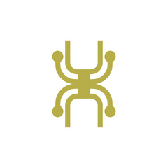 catchy simple logo for spider logo spider symbol insect a1