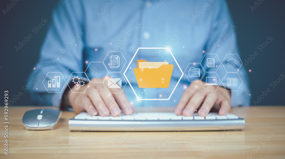 Poster document management system (dms), database and online to manage files. product management system acc