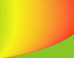 smooth gradient colorful background and backdrop. bright yellow, orange and neon green raster wallpaper image. oval shape vibrant color segments. illustration style. computer graphic abstract. 