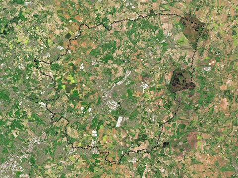 Doncaster, England - Great Britain. Low-res satellite. No legend