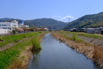 Fototapeta na wymiar 福井県敦賀市　笙の川