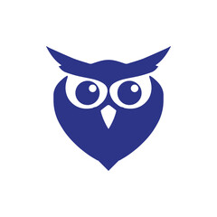 Fototapeta premium owl logo wise bird logo owl symbol logo for education a12