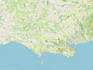 Dorset, England - Great Britain. OSM. No legend