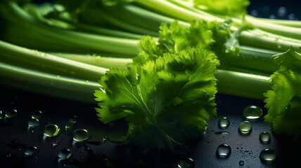 celery seamless background,illustration,created with Generative AI Technology