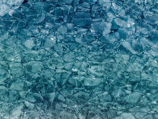 Aerial view of beautiful lagoon in Tibet,China