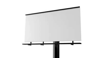 blank billboard isolated white transparant background