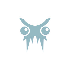 ugly monster logo cute evil monster symbol a1