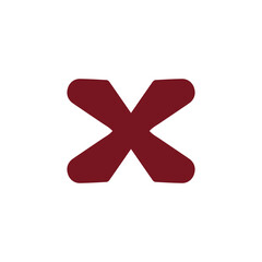 Obraz premium x logo design easy catchy x design unknown icon a4