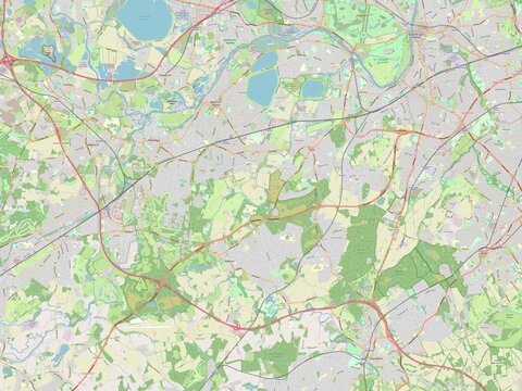 Elmbridge, England - Great Britain. OSM. No legend