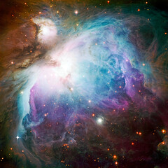 The M42 Orion Nebula in the Orion Constellation - 592979247