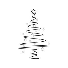 Tree Christmas Line
