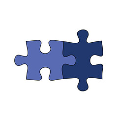 Puzzle Shape Illustration