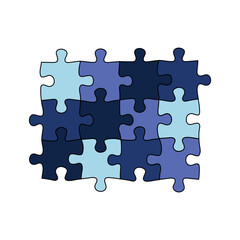 Puzzle Shape Illustration