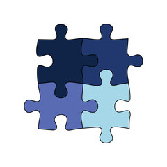 Obraz premium Puzzle Shape Illustration