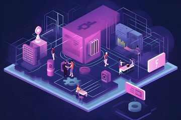 Robust Cybersecurity Concept - Protecting Digital Assets and Data - Online Privacy and Safety Solutions - AI-Generated