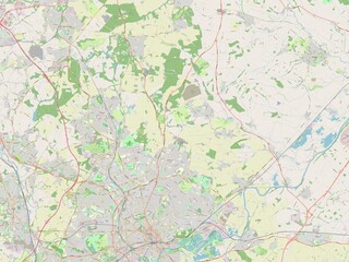 Gedling, England - Great Britain. OSM. No legend