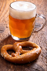 bavarian and pretzel