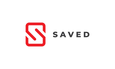 Logo vector letter S minimalist design alphabet font color trendy stylish concept