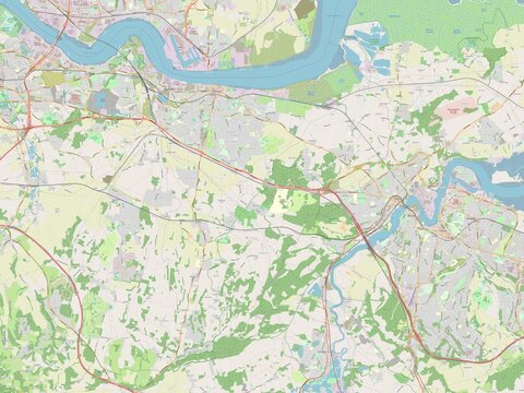 Gravesham, England - Great Britain. OSM. No legend
