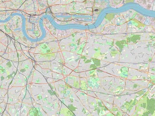 Royal Borough of Greenwich, England - Great Britain. OSM. No legend