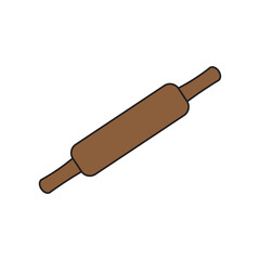 rolling pin vector illustration isolated on white background