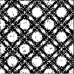  Grunge background with abstract shapes. Black and white texture. Seamless monochrome repeating pattern  for decor, fabric, cloth.