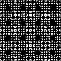  Grunge background with abstract shapes. Black and white texture. Seamless monochrome repeating pattern  for decor, fabric, cloth.