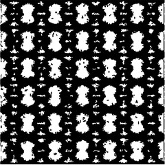  Grunge background with abstract shapes. Black and white texture. Seamless monochrome repeating pattern  for decor, fabric, cloth.