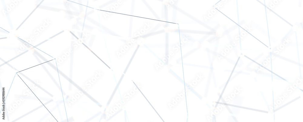 Poster Global network background. Connecting triangles. Globe of the earth. abstract planet in space. 3d rendering