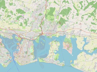 Havant, England - Great Britain. OSM. No legend