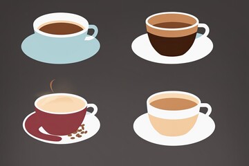 Obraz premium A large coffee bean is simulating the shape of a coffee cup.